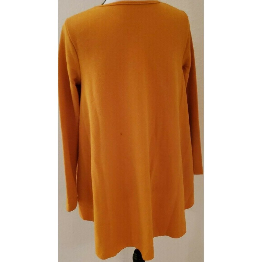 Romwe Women's Raw Hem Long Sleeve Belted Flare Pep - Picture 4 of 5